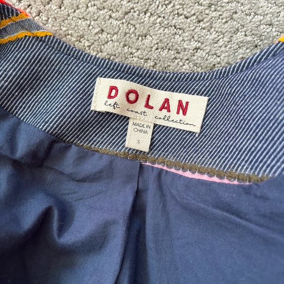NWOT Anthropologie Dolan Piccadilly Striped Denim Chambray Jacket - Picture 6 of 7